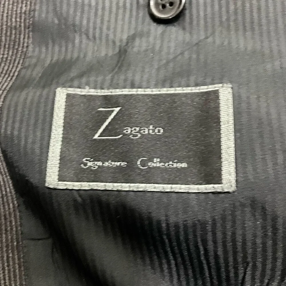 ZAGATO Chocolate Brown Corduroy Blazer